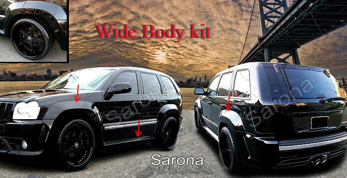 Custom Jeep Grand Cherokee Body Kit  SUV/SAV/Crossover (2005 - 2010) - $3890.00 (Part #JP-004-KT)